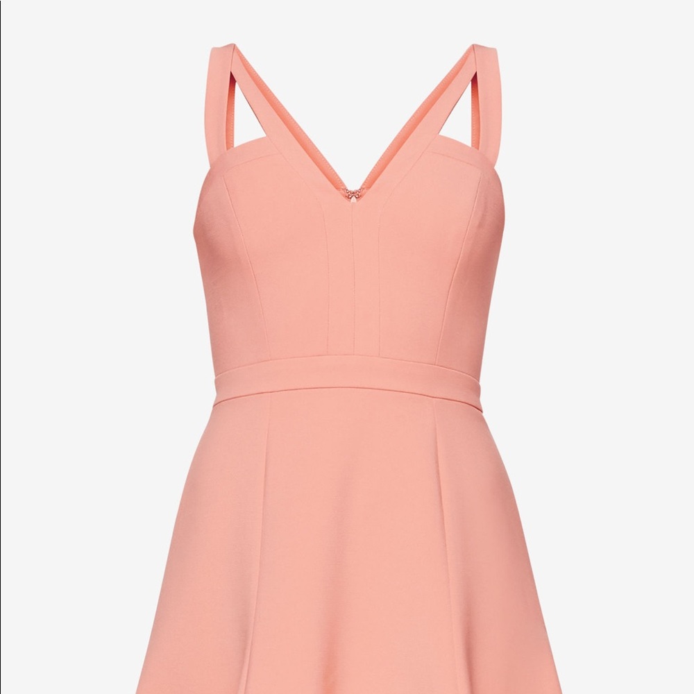 BCBGMAXAZRIA "Alexia" Cutout Dress in Light Coral - Picture 6 of 8